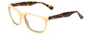 Profile View of Smith Optics Tioga Designer Progressive Lens Blue Light Blocking Eyeglasses in Horn Ivory Milk Marble Tortoise Brown Unisex Classic Full Rim Acetate 58 mm