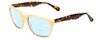 Profile View of Smith Optics Tioga Designer Progressive Lens Blue Light Blocking Eyeglasses in Horn Ivory Milk Marble Tortoise Brown Unisex Classic Full Rim Acetate 58 mm