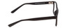 Side View of 2000&Beyond 3059 Designer Blue Light Blocking Eyeglasses in Matte Black Mens Classic Full Rim Acetate 55 mm