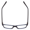 Top View of 2000&Beyond 3059 Designer Bi-Focal Prescription Rx Eyeglasses in Matte Blue Mens Classic Full Rim Acetate 55 mm