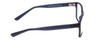 Side View of 2000&Beyond 3059 Designer Blue Light Blocking Eyeglasses in Matte Blue Mens Classic Full Rim Acetate 55 mm