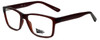 Profile View of 2000&Beyond 3059 Designer Blue Light Blocking Eyeglasses in Matte Brown Mens Classic Full Rim Acetate 55 mm