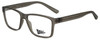 Profile View of 2000&Beyond 3059 Designer Blue Light Blocking Eyeglasses in Matte Grey Mens Classic Full Rim Acetate 55 mm