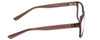 Side View of 2000&Beyond 3059 Designer Blue Light Blocking Eyeglasses in Matte Grey Mens Classic Full Rim Acetate 55 mm