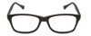 Front View of Gotham Style 237 Designer Single Vision Prescription Rx Eyeglasses in Matte Black Unisex Classic Full Rim Acetate 55 mm