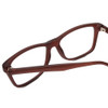 Close Up View of Gotham Style 237 Designer Bi-Focal Prescription Rx Eyeglasses in Matte Brown Unisex Classic Full Rim Acetate 55 mm
