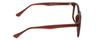 Side View of Gotham Style 237 Designer Blue Light Blocking Eyeglasses in Matte Brown Unisex Classic Full Rim Acetate 55 mm
