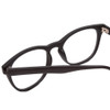 Close Up View of Gotham Style 252 Unisex Round Full Rim Designer Reading Glasses Matte Black 52mm