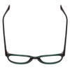 Top View of Gotham Style 252 Unisex Round Designer Reading Glasses Matte Emerald Green 52 mm