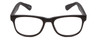 Front View of Gotham Style 253 Designer Progressive Lens Prescription Rx Eyeglasses in Matte Black Unisex Classic Full Rim Acetate 52 mm