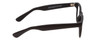 Side View of Gotham Style 253 Designer Blue Light Blocking Eyeglasses in Matte Black Unisex Classic Full Rim Acetate 52 mm