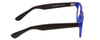 Side View of Gotham Style 253 Designer Blue Light Blocking Eyeglasses in Matte Blue Unisex Classic Full Rim Acetate 52 mm