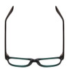Top View of Gotham Style 253 Designer Bi-Focal Prescription Rx Eyeglasses in Matte Green Unisex Classic Full Rim Acetate 52 mm