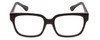 Front View of Gotham Style 254 Designer Progressive Lens Prescription Rx Eyeglasses in Matte Black Crystal Mens Square Full Rim Acetate 54 mm