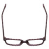 Top View of Gotham Style 254 Ladies Square Reading Glasses in Matte Grey Black Tortoise 54mm