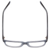 Top View of Gotham Style 256 Mens Classic Designer Reading Glasses in Matte Blue Stripe 55mm