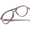 Close Up View of Gotham Style Flex Collection 67 Men Aviator Reading Glasses in Grey Crystal 65mm