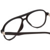Close Up View of Gotham Style Flex Collection 67 Mens Aviator Reading Glasses in Matte Black 65mm