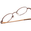 Vivid KIDS 115 Unisex Oval Blue Light Glasses Bronze Brown Tan White 44mm Custom