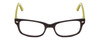 Front View of Vivid 812 Unisex Classic Full Rim Designer Reading Glasses Black/Moss Green 50mm