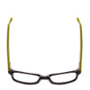 Top View of Vivid 812 Designer Progressive Lens Prescription Rx Eyeglasses in Black & Moss Green Unisex Classic Full Rim Acetate 50 mm