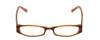 Front View of Vivid 902 Designer Reading Eye Glasses with Custom Cut Powered Lenses in Auburn Amber Orange Ladies Oval Full Rim Acetate 49 mm