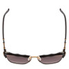 Top View of GUCCI GG0660S-001 Women Cateye Designer Sunglasses Black/Antique Gold/Brown 58mm