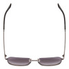 Top View of GUCCI GG0987SA-001 Unisex Sunglasses in Ruthenium Silver & Black/Grey Smoke 60mm