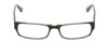 Front View of Moda Vision 2013 Designer Progressive Lens Prescription Rx Eyeglasses in Green Crystal Layer Mosaic Unisex Rectangle Full Rim Acetate 55 mm