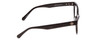 Side View of GANT GA4100 Designer Progressive Lens Blue Light Blocking Eyeglasses in Gloss Black Ladies Cateye Full Rim Acetate 51 mm