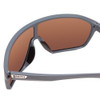 Close Up View of Smith Optics Boomtown Unisex Sunglasses Cement Grey/Polarized Green Mirror 135mm