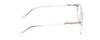 Side View of Ernest Hemingway H4908 Unisex Round Designer Reading Glasses Clear Crystal 49 mm