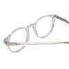 Close Up View of Ernest Hemingway H4908 Unisex Round Designer Reading Glasses Clear Crystal 49 mm