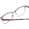 Close Up View of Ernest Hemingway H4904 Designer Bi-Focal Prescription Rx Eyeglasses in Matte Grey Tortoise Havana/Gun Metal Unisex Cateye Full Rim Acetate 55 mm