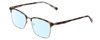 Profile View of Ernest Hemingway H4904 Designer Blue Light Blocking Eyeglasses in Matte Grey Tortoise Havana/Gun Metal Unisex Cateye Full Rim Acetate 55 mm