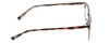 Side View of Ernest Hemingway H4904 Designer Blue Light Blocking Eyeglasses in Matte Grey Tortoise Havana/Gun Metal Unisex Cateye Full Rim Acetate 55 mm