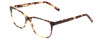 Profile View of Ernest Hemingway H4905 Designer Reading Eye Glasses with Custom Cut Powered Lenses in Antique Yellow Brown Tortoise Havana Ladies Classic Full Rim Acetate 53 mm
