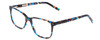 Profile View of Ernest Hemingway H4905 Designer Blue Light Blocking Eyeglasses in Blue Auburn Tortoise Havana Ladies Classic Full Rim Acetate 53 mm