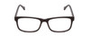 Front View of Ernest Hemingway H4807 Designer Single Vision Prescription Rx Eyeglasses in Matte Black Unisex Square Full Rim Acetate 54 mm