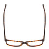 Top View of Ernest Hemingway 4807 Unisex Square Eyeglasses Yellow Brown Tortoise Havana 54mm
