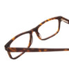 Close Up View of Ernest Hemingway H4807 Designer Bi-Focal Prescription Rx Eyeglasses in Matte Yellow Brown Tortoise Havana Unisex Square Full Rim Acetate 54 mm