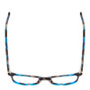 Top View of Ernest Hemingway H4808 Designer Bi-Focal Prescription Rx Eyeglasses in Blue Brown Black Glitter Marble Ladies Cateye Full Rim Acetate 52 mm