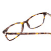 Close Up View of Ernest Hemingway H4808 Designer Single Vision Prescription Rx Eyeglasses in Brown Yellow Gold Marble Ladies Cateye Full Rim Acetate 52 mm