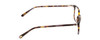 Side View of Ernest Hemingway H4808 Designer Progressive Lens Blue Light Blocking Eyeglasses in Brown Yellow Gold Marble Ladies Cateye Full Rim Acetate 52 mm