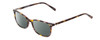 Profile View of Ernest Hemingway H4808 Designer Polarized Reading Sunglasses with Custom Cut Powered Smoke Grey Lenses in Brown Yellow Gold Marble Ladies Cateye Full Rim Acetate 52 mm