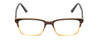 Front View of Ernest Hemingway 4811 Unisex Cateye Eyeglasses Brown/Beige Clear Mist Layer 53mm