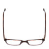 Top View of Ernest Hemingway H4811 Unisex Cateye Eyeglasses Brown Tortoise/Grey Crystal 53mm