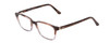 Profile View of Ernest Hemingway H4811 Designer Single Vision Prescription Rx Eyeglasses in Brown Tortoise Havana/Grey Crystal Layered Unisex Cateye Full Rim Acetate 53 mm