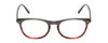 Front View of Ernest Hemingway H4812 Ladies Round Eyeglasses in Green/Amber Brown Crystal 49mm