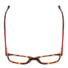 Top View of Ernest Hemingway H4815 Ladies Cateye Eyeglasses Amber Brown Tortoise Havana 52mm